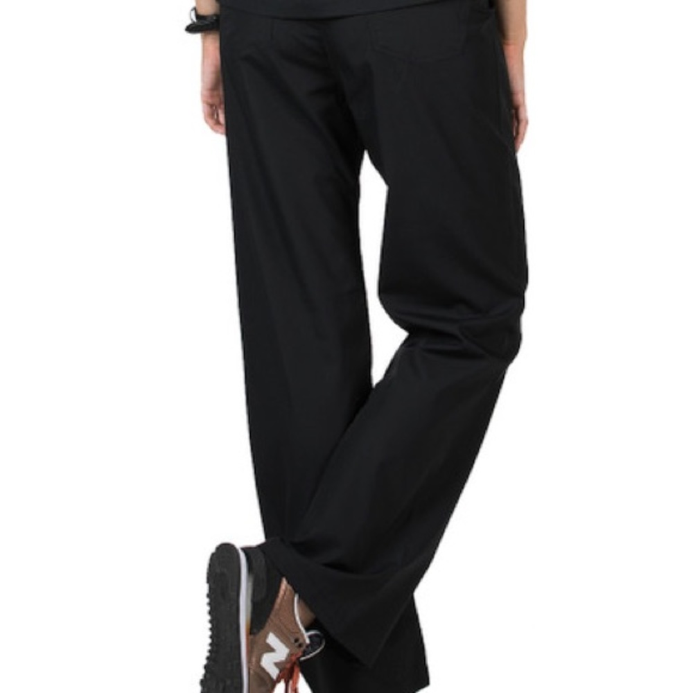 CLASSIC SIMPLE SCRUB PANTS: Black, Sz L